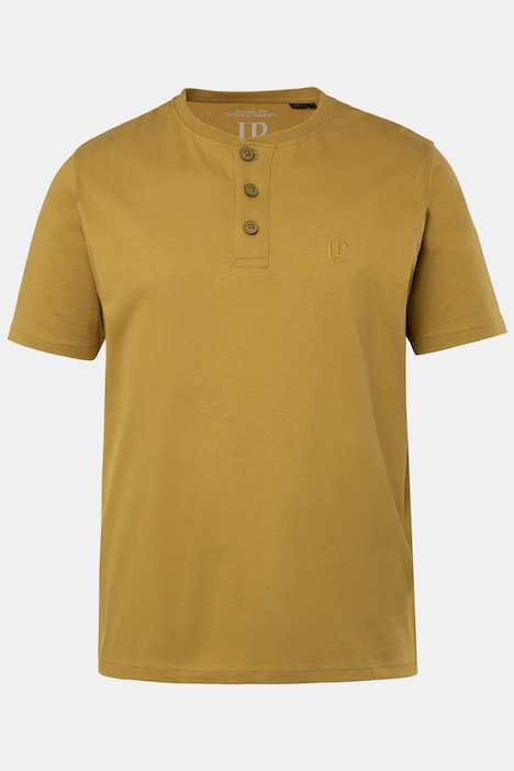 Henleys, Basic, 2er-Pack, Rundhals, Knopfleiste, bis 8 XL