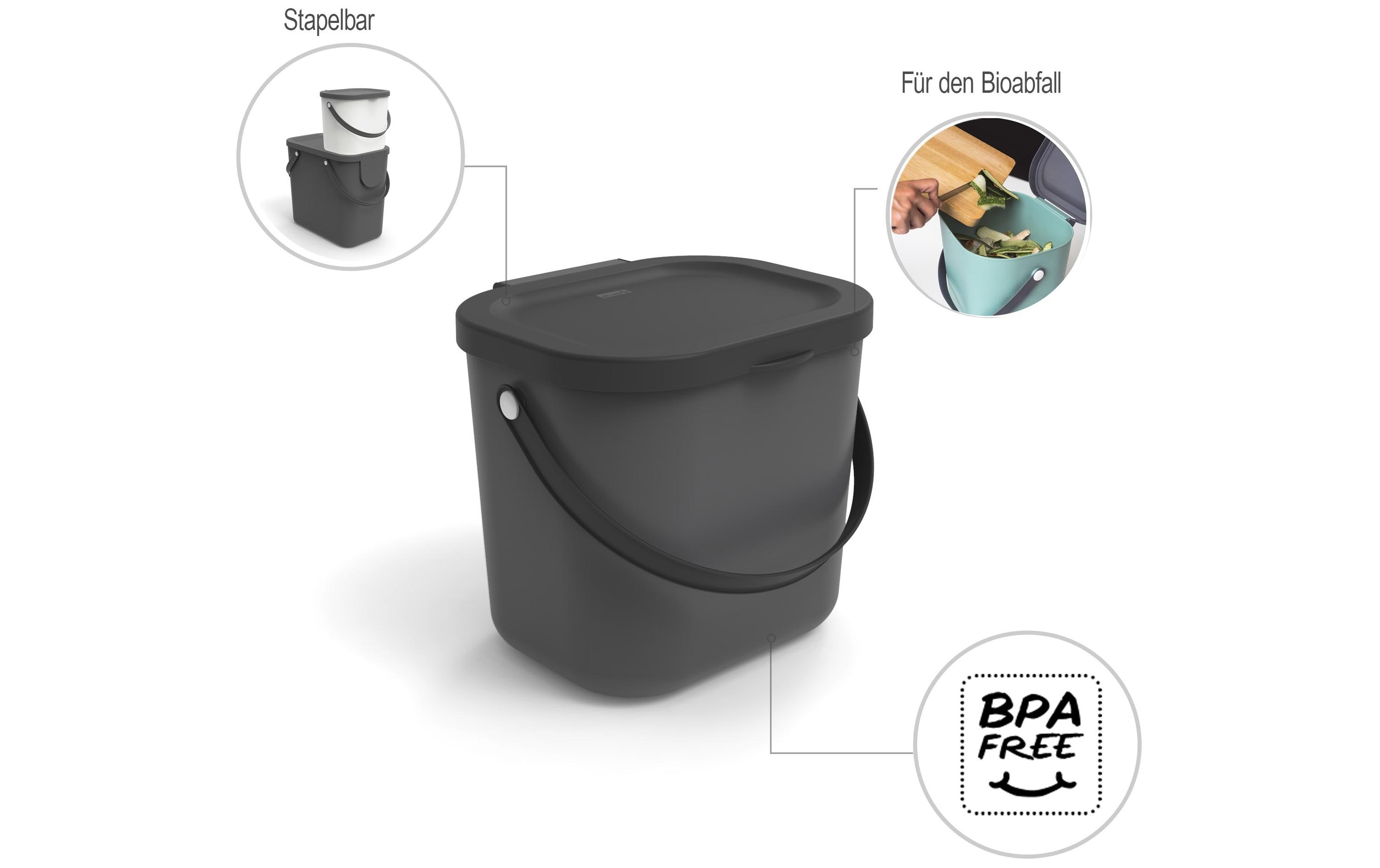 Recyclingbehälter Albula 6 l, AnthrazitRecyclingsystem in der Farbe Anthrazit