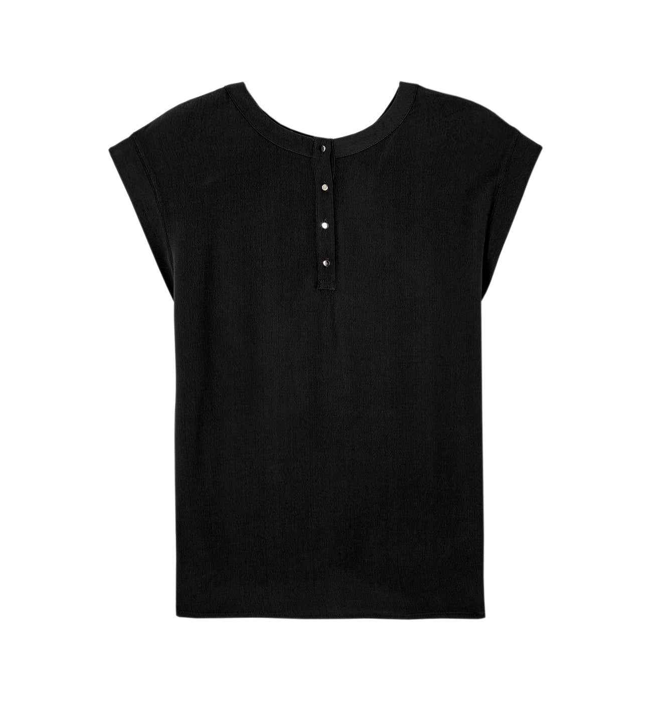 Blouse manches courtes Femme - Noir