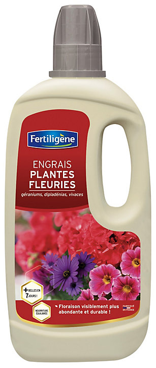 Engrais plantes fleuries géraniums Fertiligène 750ml