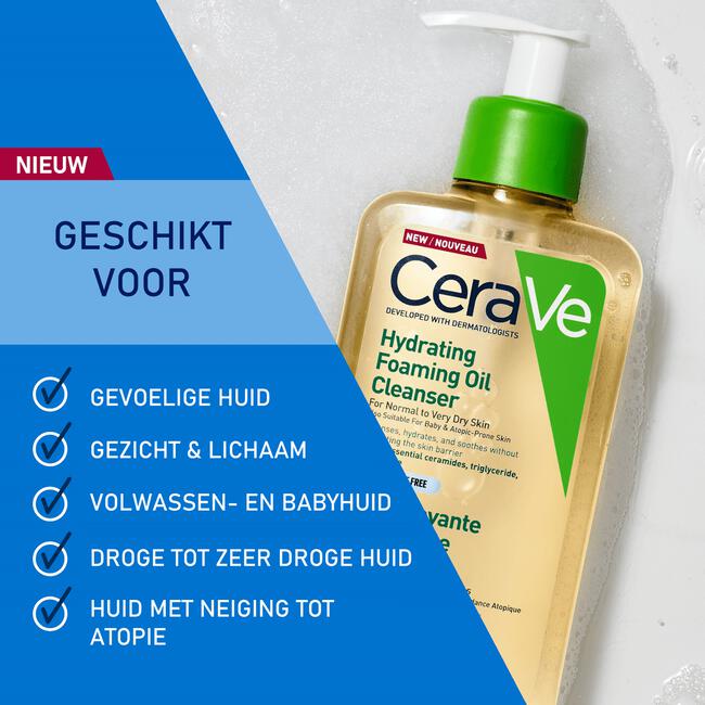 CeraVe Hydraterende Schuimende Reinigingsolie 236 ML