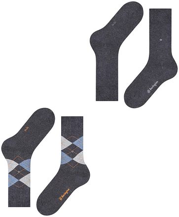 Burlington Everyday 2-Pack Antraciet 3081 21044-3081 kopen