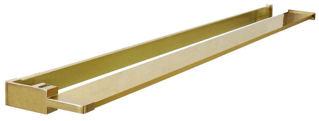 Sapho Shelf handdoekhouder en planchet voor douchewand goud mat
