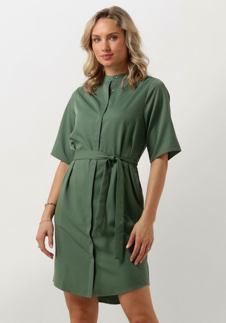 ANOTHER LABEL groene another label mini jurk lucia dress s/s