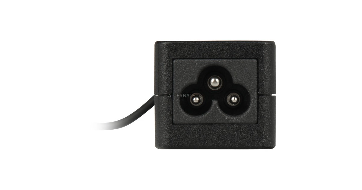 Fujitsuslim 19V/65W 3pin AC Adapter voedingseenheid  (Zwart)