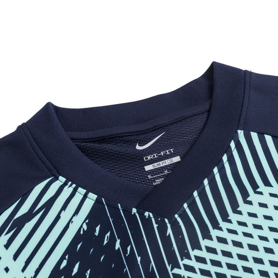 Nike Maillot Dri-FIT Precision VI - Bleu Marine/Turquoise/Blanc
