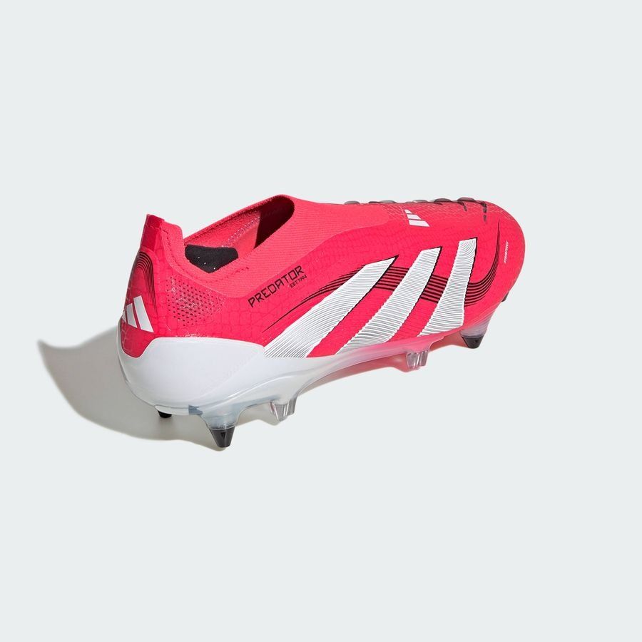 adidas Predator Elite Laceless SG Pure Victory - Lucid Red/Blanc/Noir