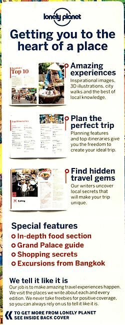 LONELY PLANET - BANGKOK LONELY PLANET EN ANGLAIS