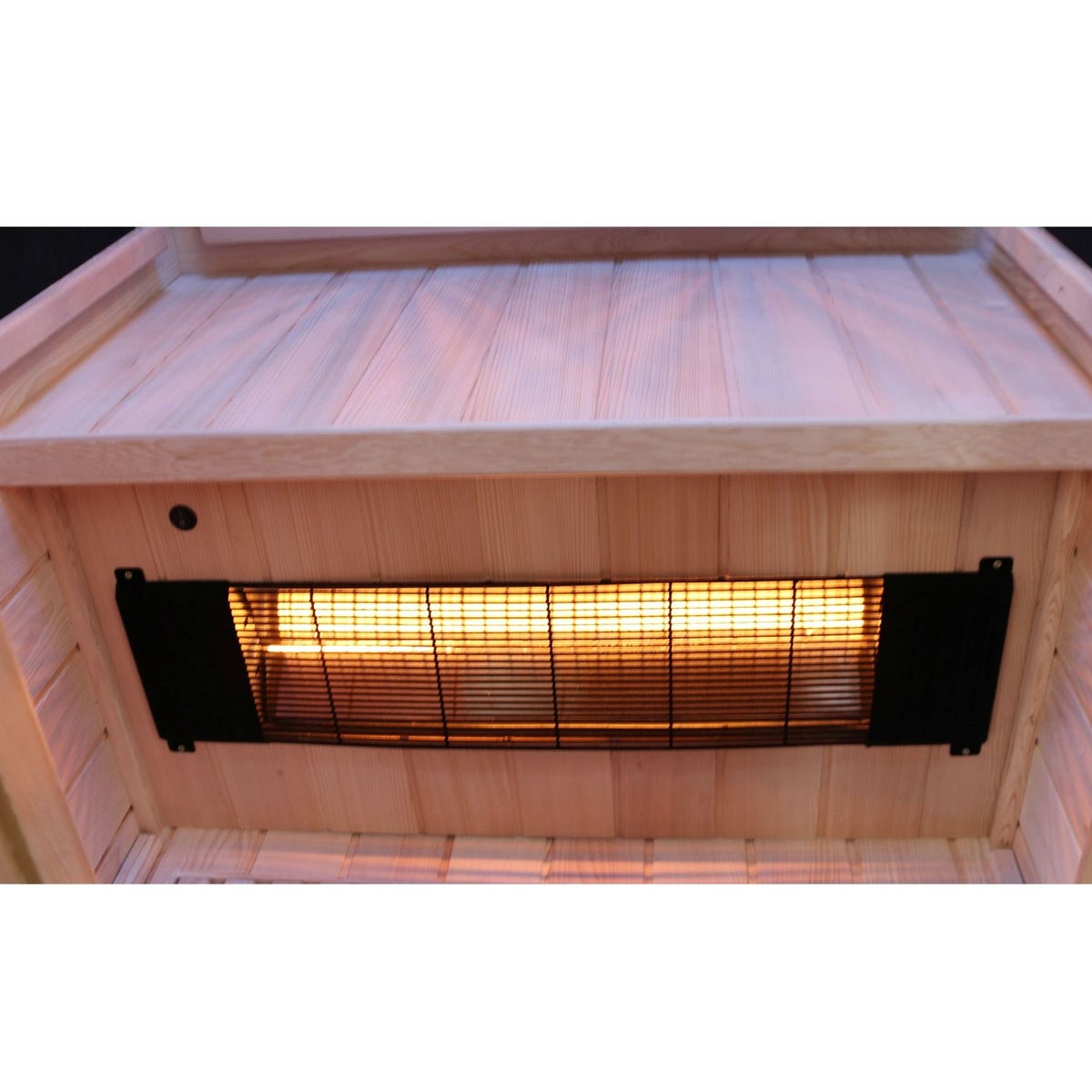 Dewello® Infraroodcabine Infraroodsauna PIERSON 90cm x 90cm incl. 3 full spectrum emitters, 3 koolstof emitters, gekleurd licht, LED