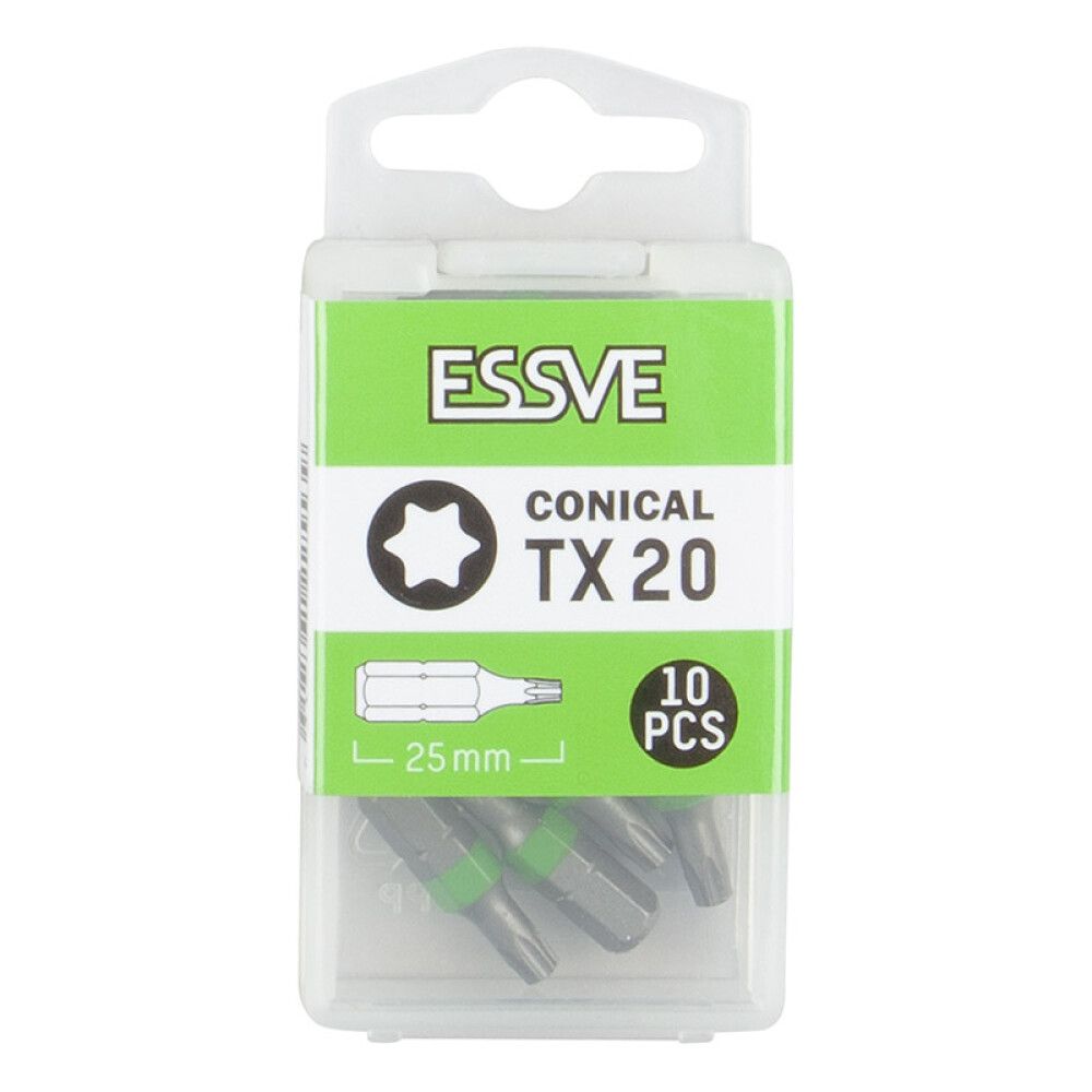 BITS ESSVE TX20 KONISKE 25MM 10PK