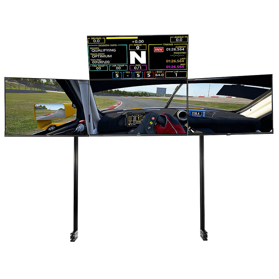 Next Level Racing Elite Quad Monitor Stand - Black Edition
