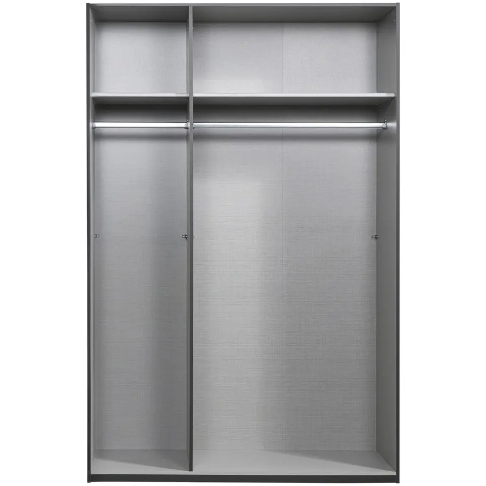 Kledingkast Milaan 3-deurs - grafiet - 236x135x58 cm