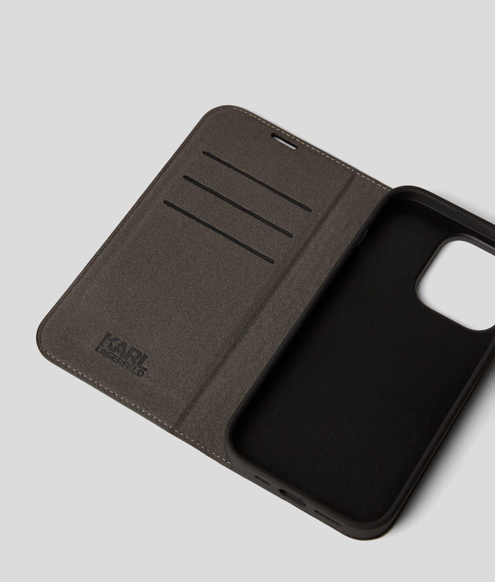 Étui portefeuille KL Monogram pour iPhone 14 Pro