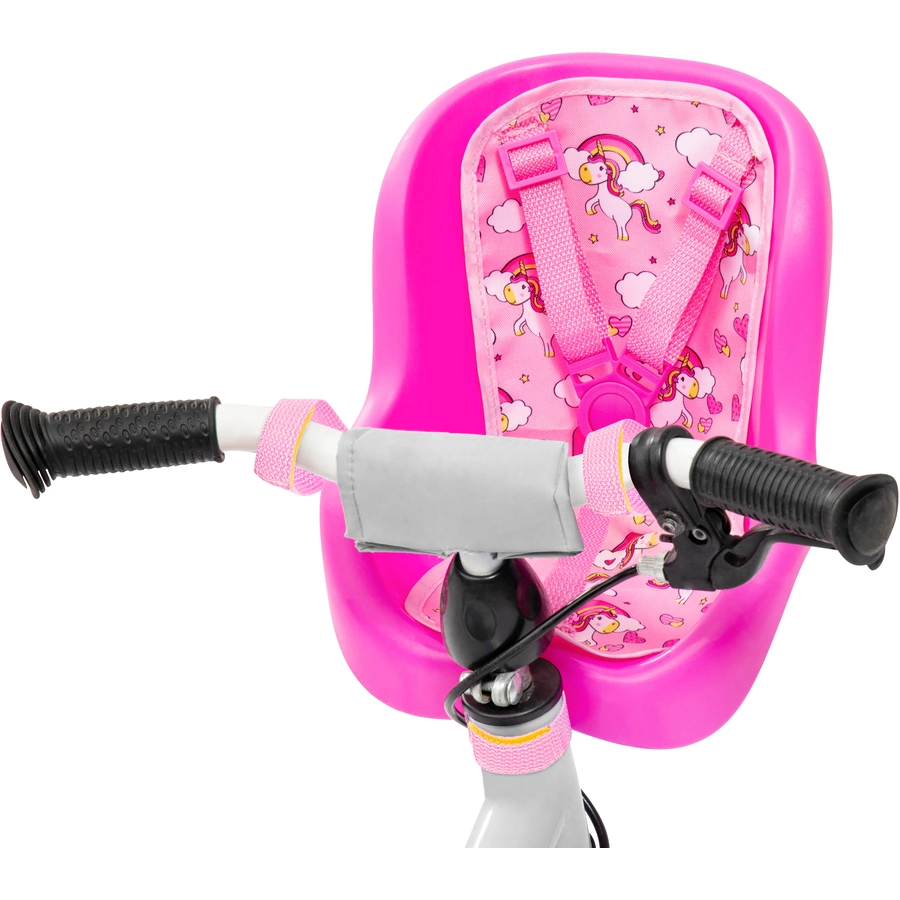 bayer Design Puppen-Fahrradsitz, pink mit Einhorn