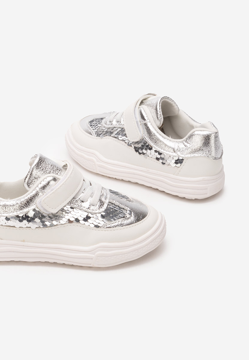 Baskets fille blancs Belda