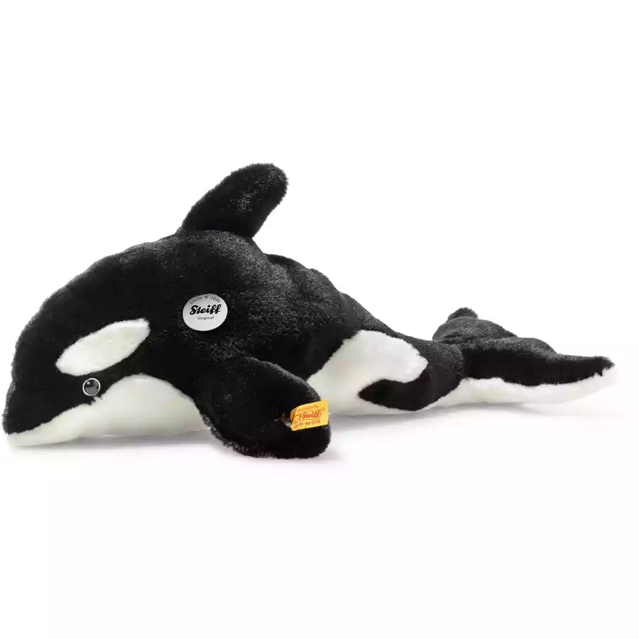 Steiff Orca Ozzie schwarzweiss, 37 cm