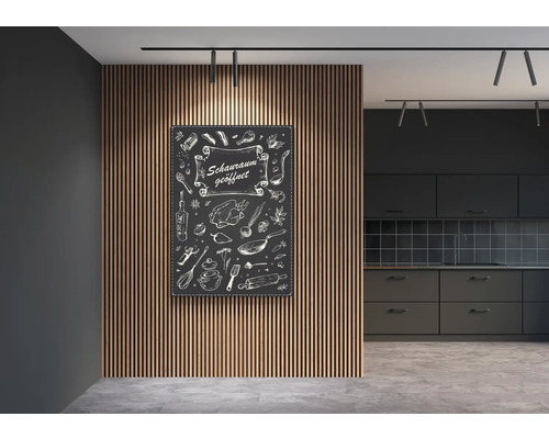 Akoestisch paneel, gerookt eikenfineer, 2400 x 572 x 19 mm