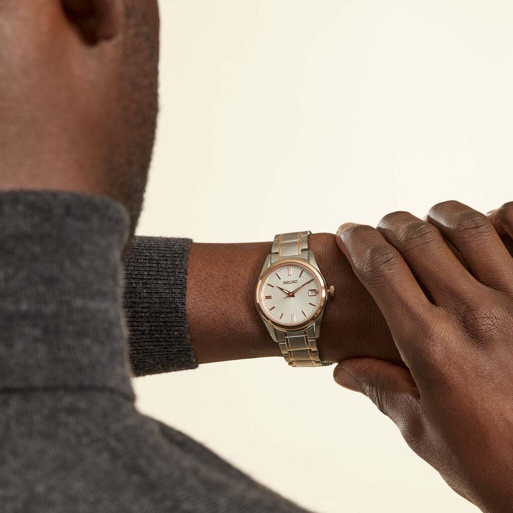 Montre Seiko Classique Blanc