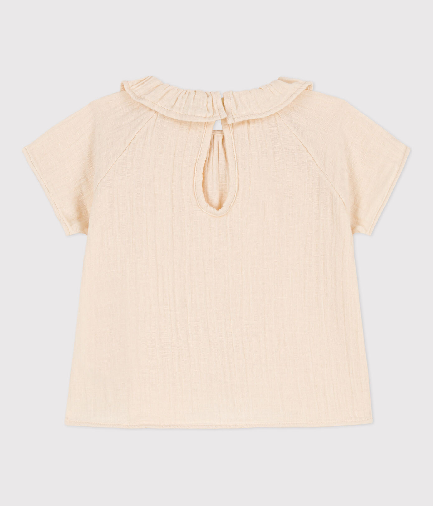 Blouse manches courtes bébé en gaze de coton