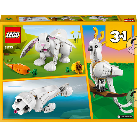LEGO Creator 31133 3-i-1 hvid kanin