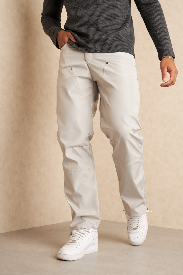 Jogger pant en toile gris