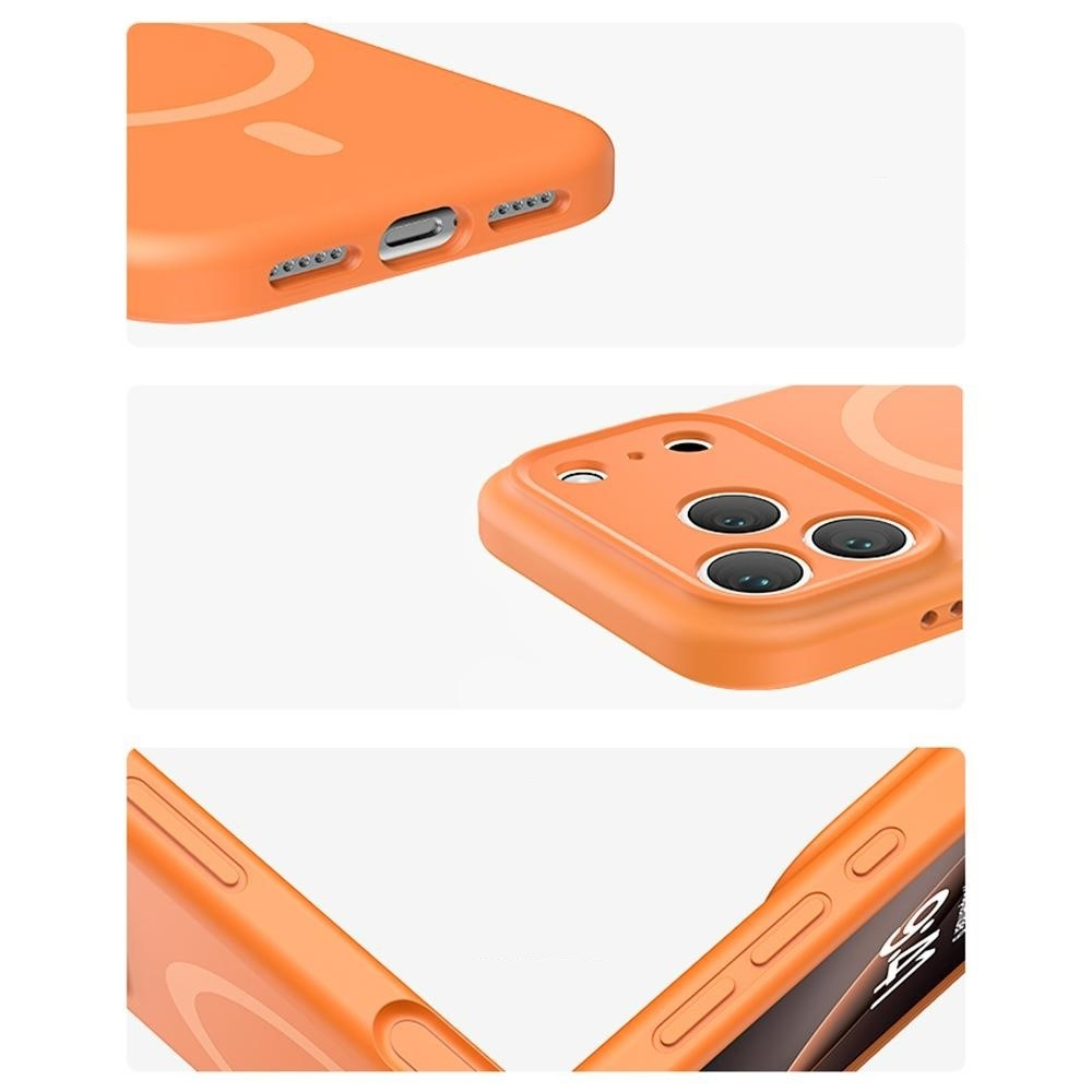 iPhone 17 Pro Max MagSafe Silikon Case Hülle mit Kameraschutz - Gelb