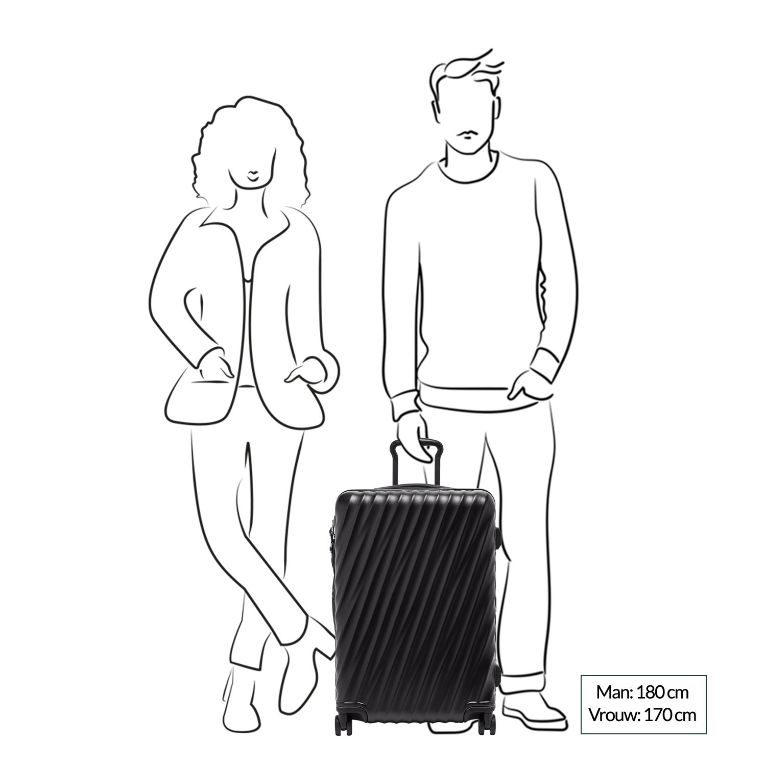 Tumi 19 Degree St EXP 4 Whl P/C grey texture