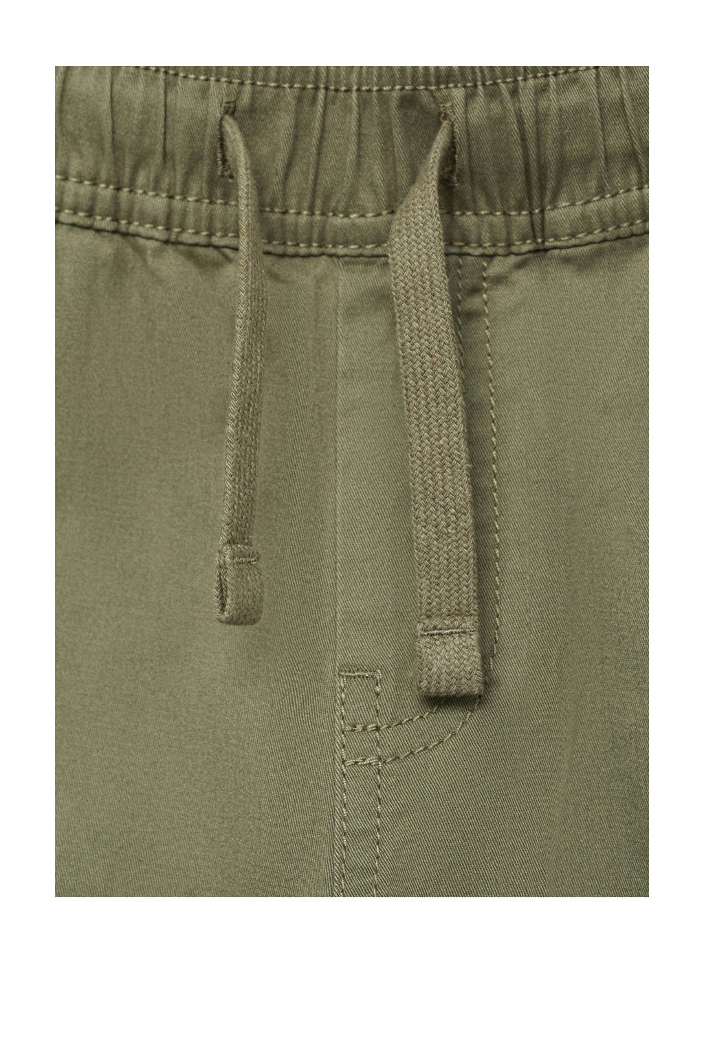 Mango Kids tapered cargo broek kaki