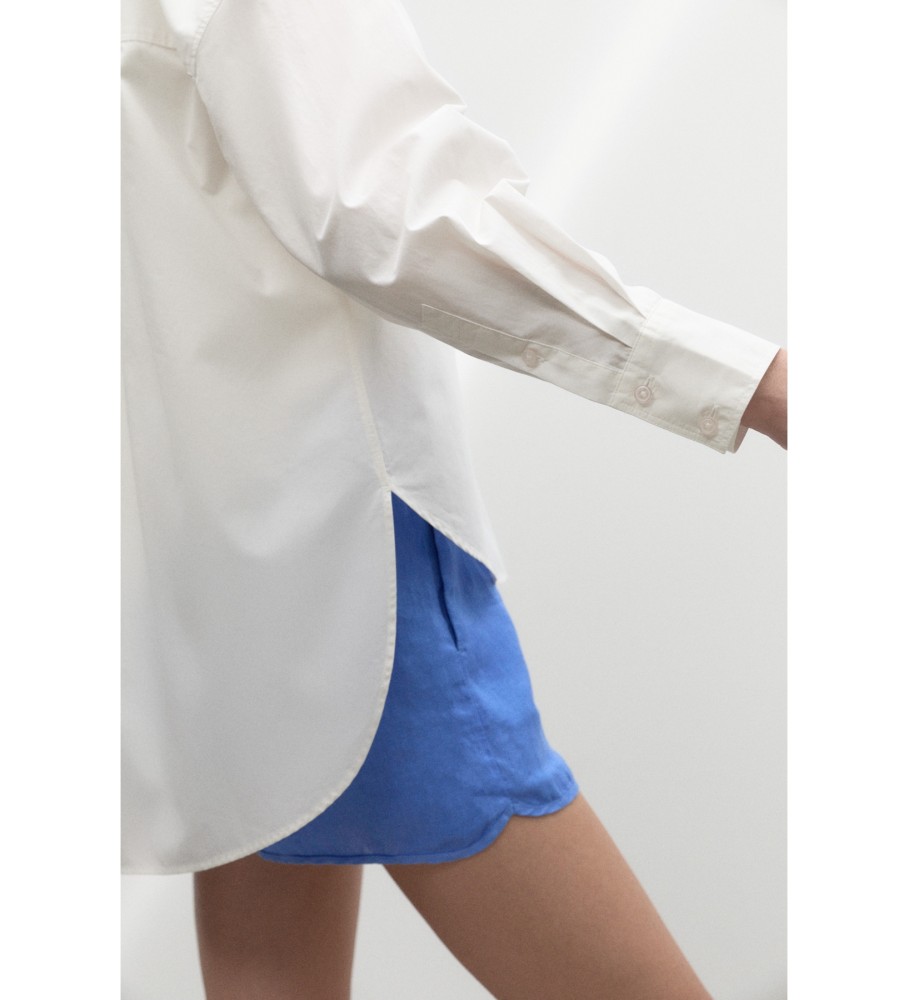 Camisa feminina ECOALF Nanaalf, branca