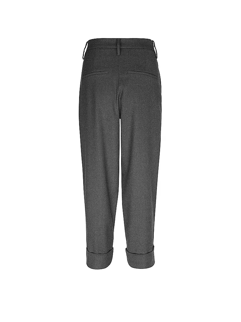 MAC Marlenehose Wide Leg MAYFAIR grau