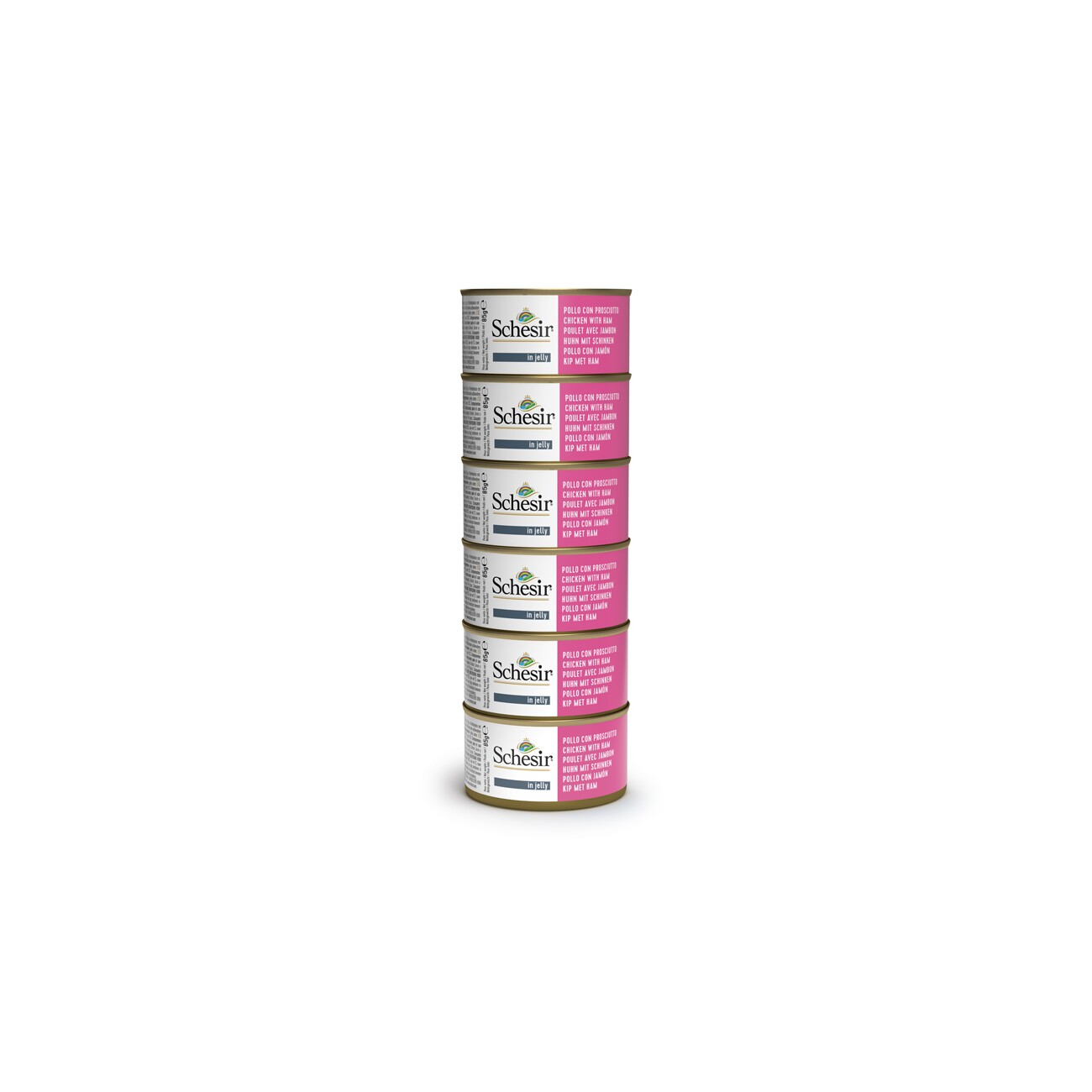 Schesir Multipack Dose 6x85g Huhn mit Schinken