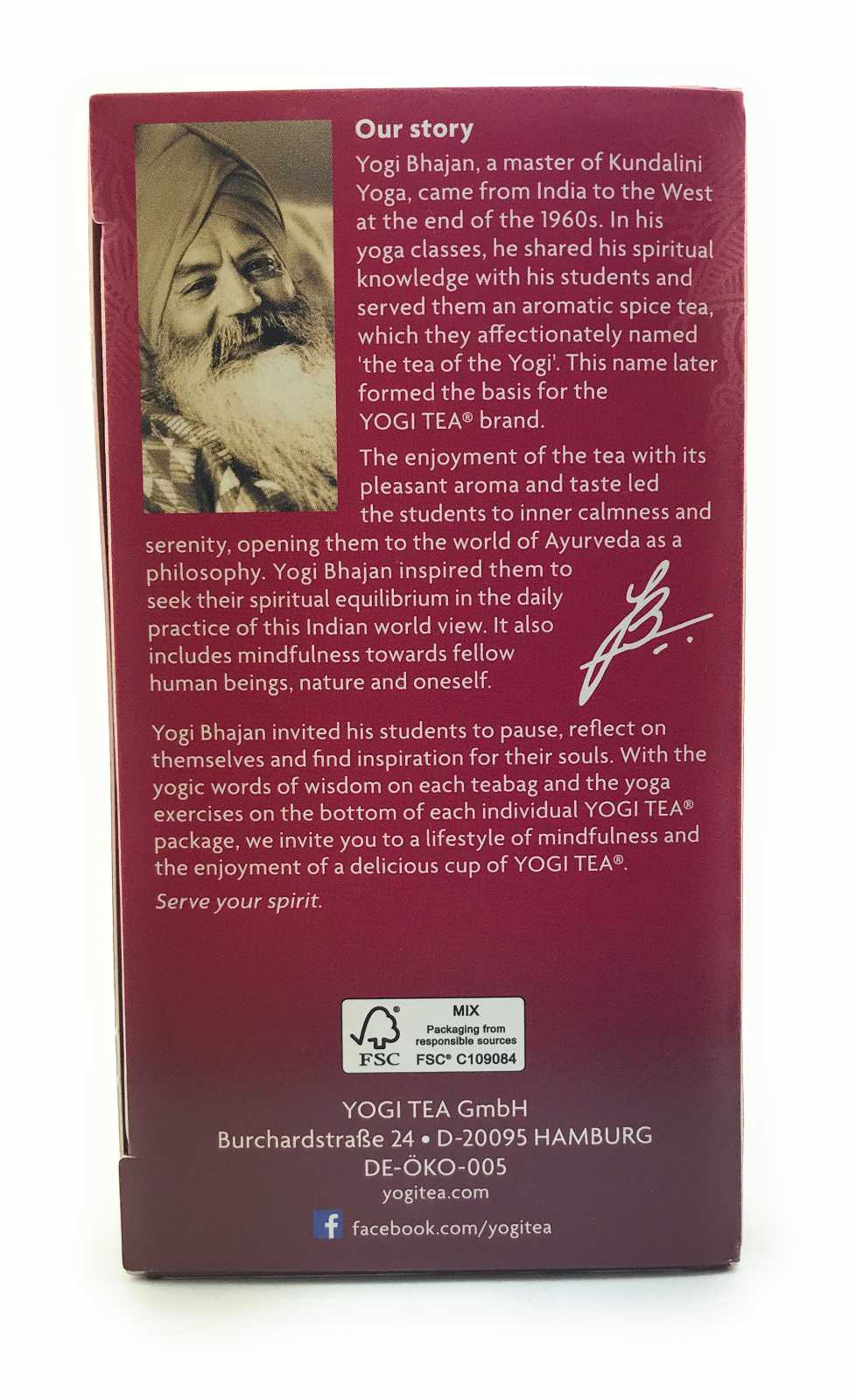 Chá Yogi Tea Rooibos Baunilha Hora de Dormir, 17 sachês