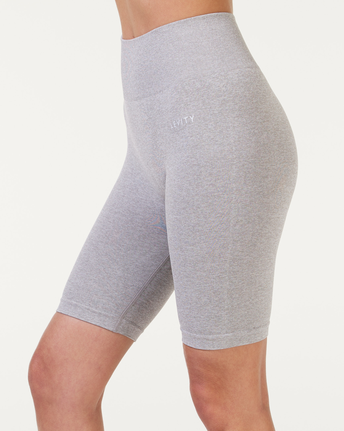 LEVITY Essential Seamless Biker Light Grey Melange