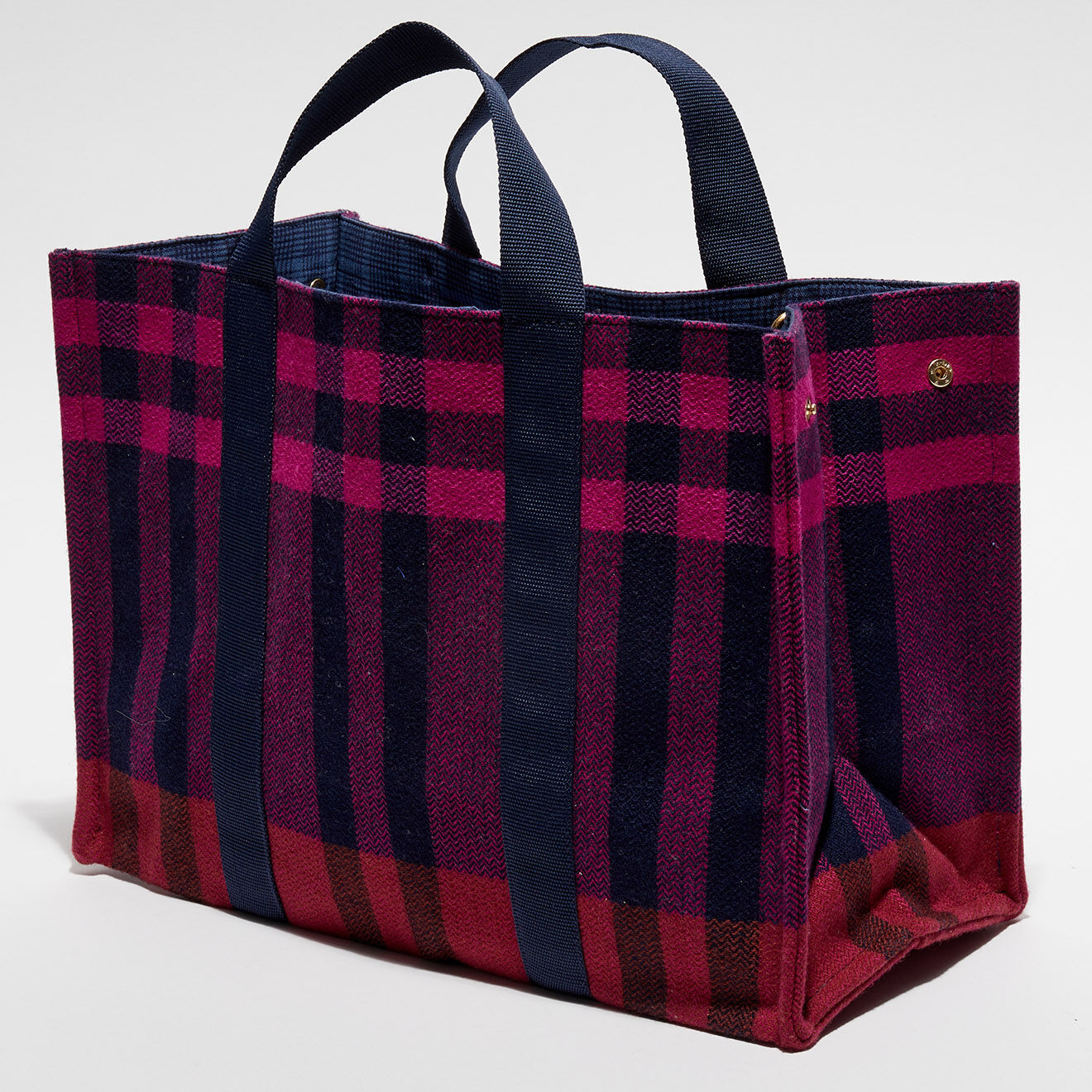Inouitoosh Sac Shopping 100% Laine Maud fuchsia - 30x42x20 cm