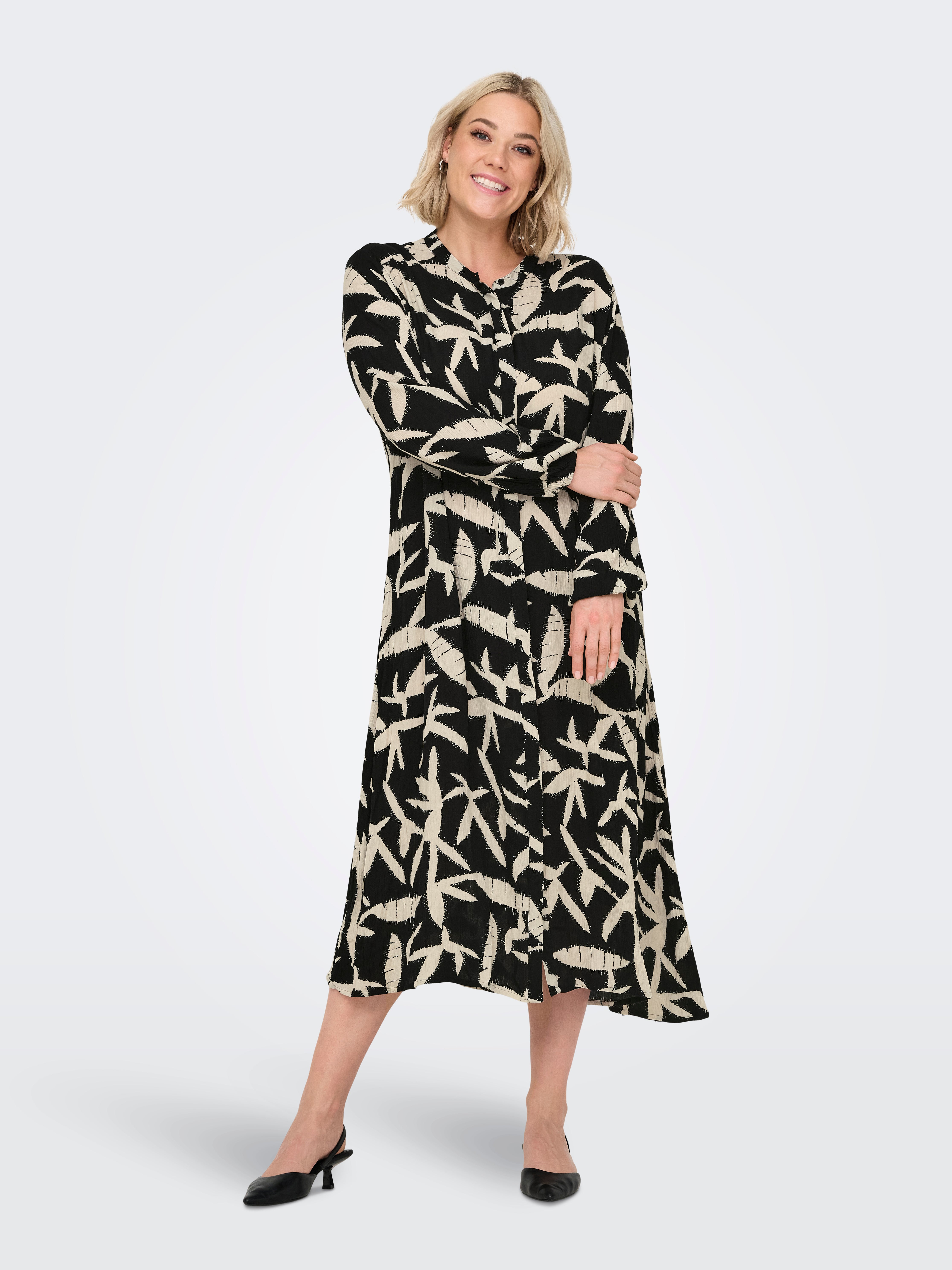 CARMERIELLE Midikleid Cloud Dancer