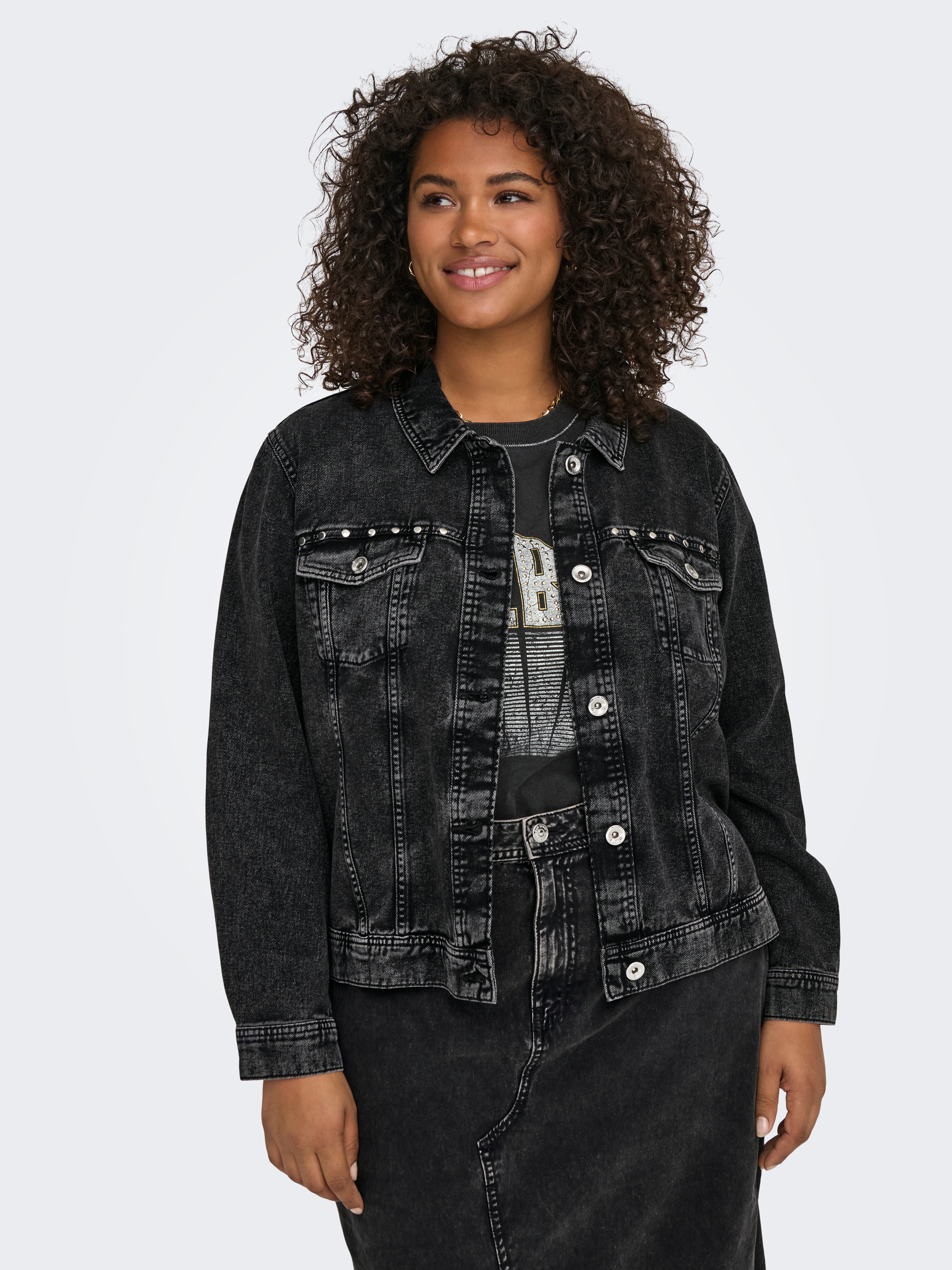 CARLEANA Jeansjacke Black