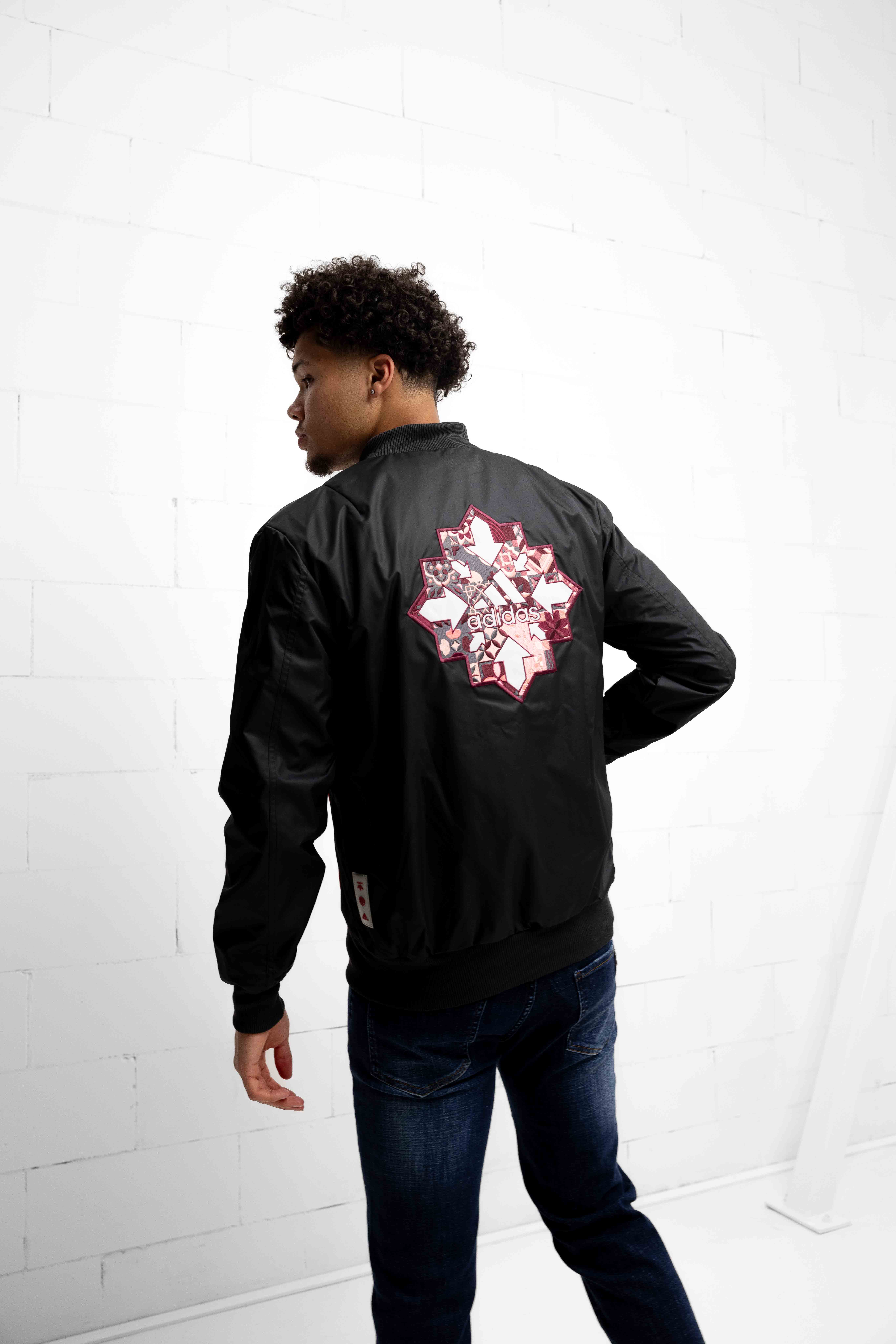 Juventus Bomber Jas Heren Zwart/Roze