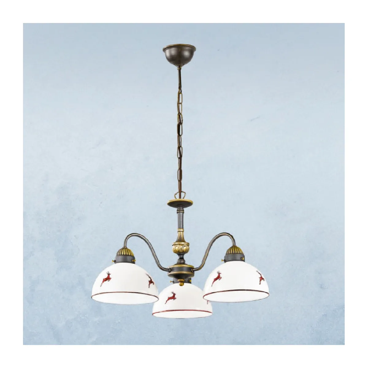 Luminaire Center Suspension Nonna - Laiton Antique