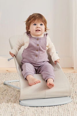 BabyBjörn Bliss Vippestol 3D Jersey, Lysebeige