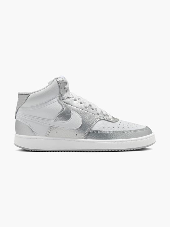 Nike WMNS COURT VISION MID Hoher Sneaker Silber