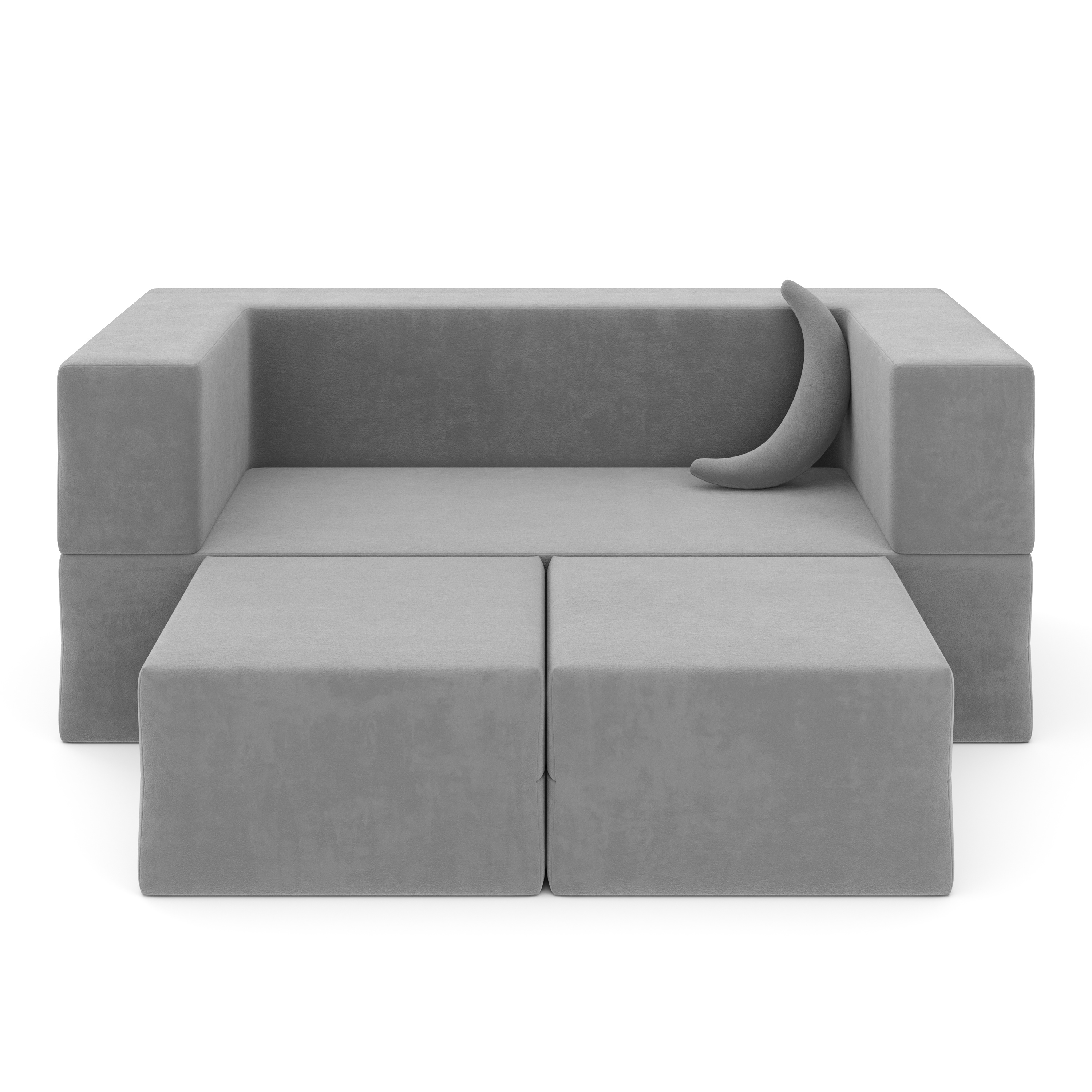 Kindersofa Spielsofa BARNY grau