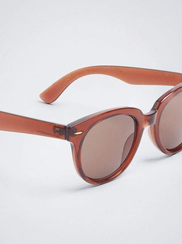 Gafas De Sol Redondas - Marrón