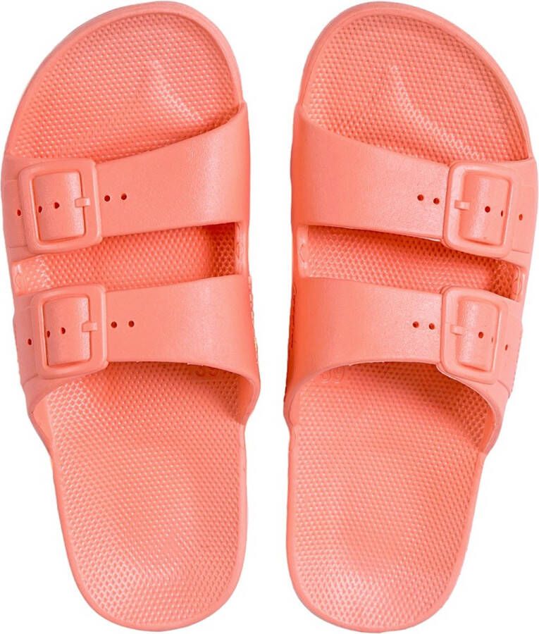 Freedom Moses badslippers zalmroze Meisjes Rubber Effen 36 37