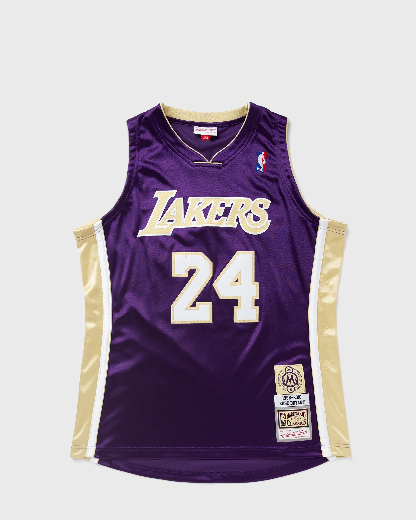 Mitchell & Ness NBA AUTHENTIC JERSEY LOS ANGELES LAKERS HALL OF FAME 1996-2016 KOBE BRYANT #24