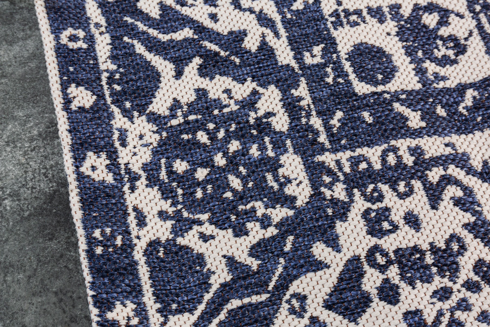 Orientalischer Teppich OLD MARRAKESCH 230x160cm beige blau Used Look