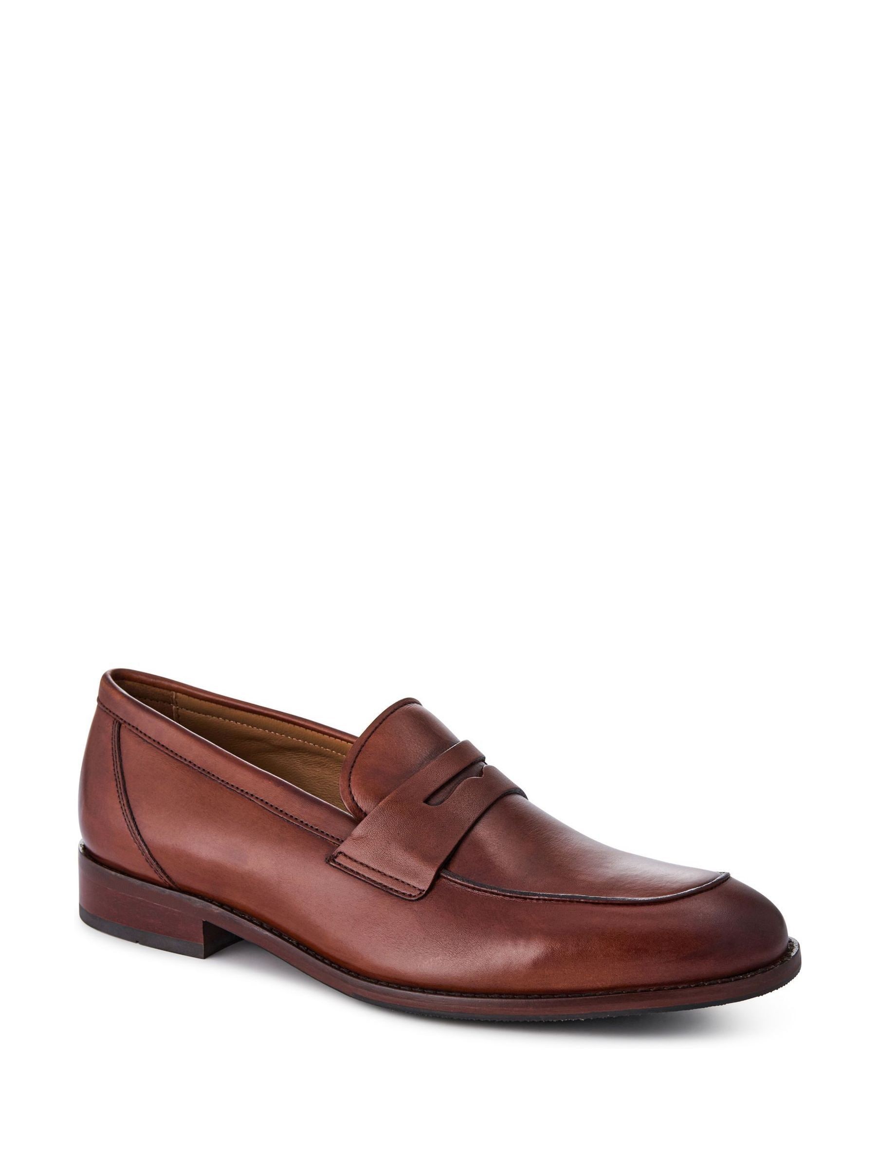 Bruin - Jones Bootmaker penny-loafers van leer