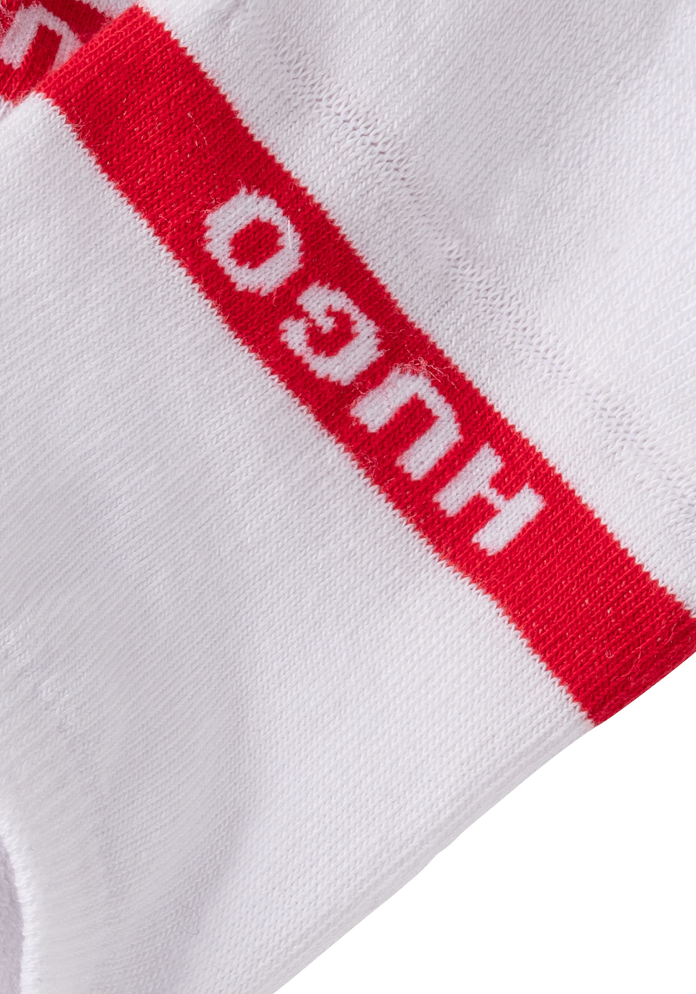 HUGO Underwear Businesssocken »3P LC PLUSH TAPE CC« Packung, 3er, 3 Stk. tlg. mit HUGO Logostickerei auf rotem Farbstreifen