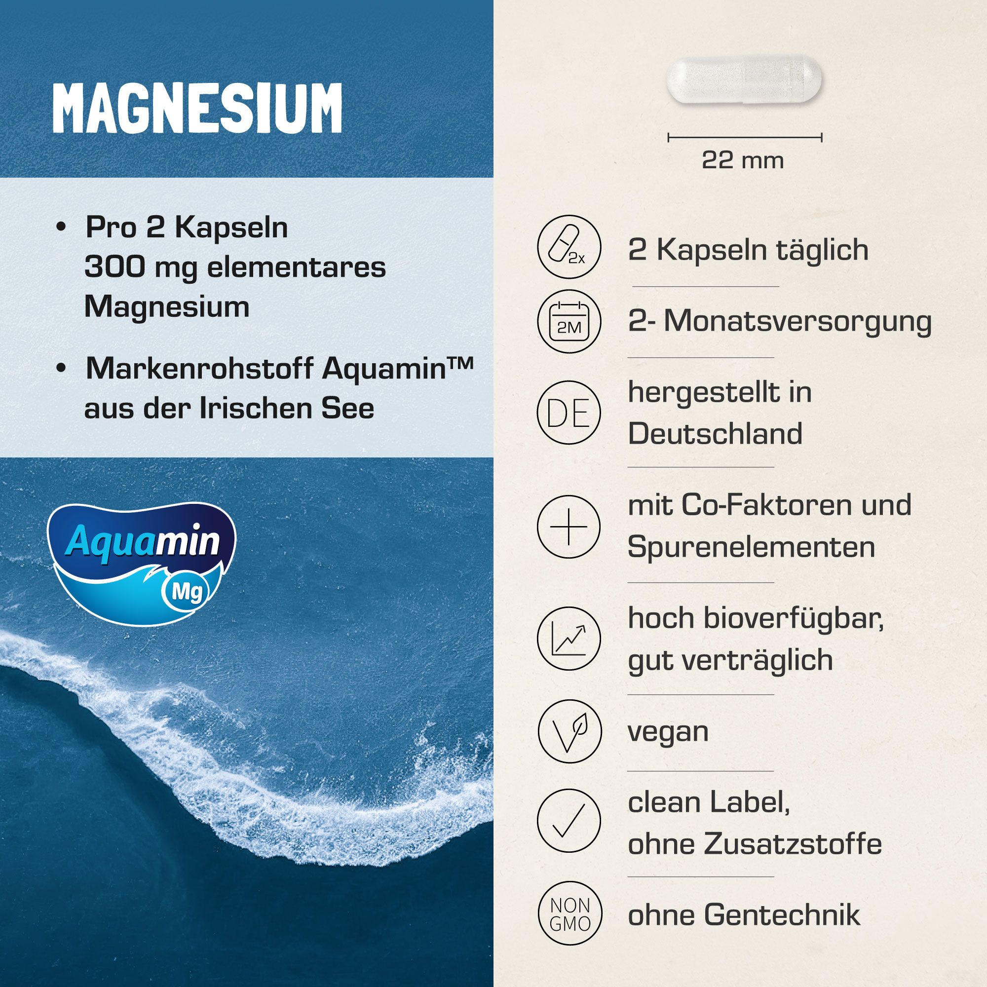 Purabyo Natürliches Magnesium Aquamin