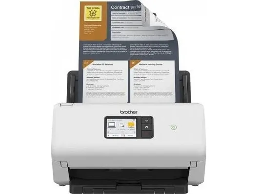 Brother ADS-4500W - Dokumentscanner - Dual CIS - Duplex - A4 - 600 dpi x 600 dpi - op til 35 ppm (mono) / op til 35 ppm (farve) - ADF (60 ark) - op til 5250 scanninger pr. dag - USB 3.0, Gigabit LAN, Wi-Fi(n), USB 2.0 (Host)