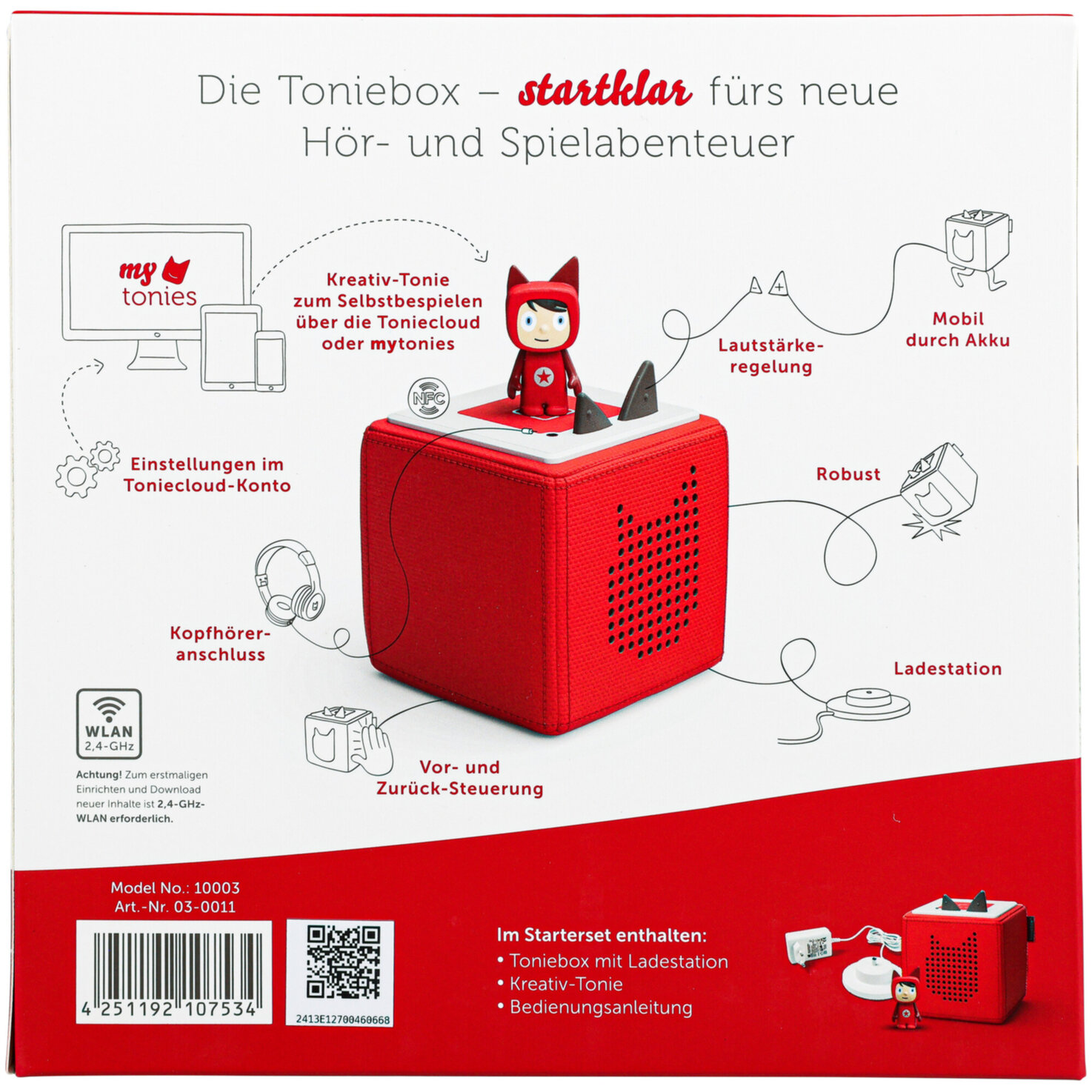 Toniebox Starterset Rot (DE)